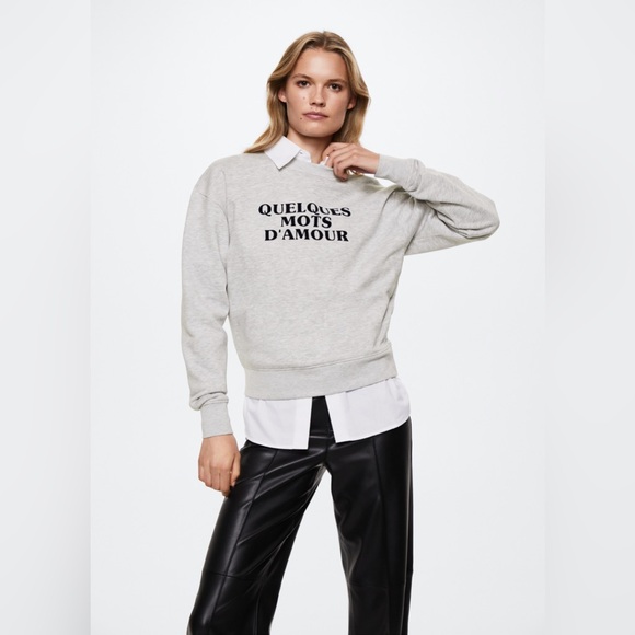 Mango message sweatshirt - Picture 1 of 5